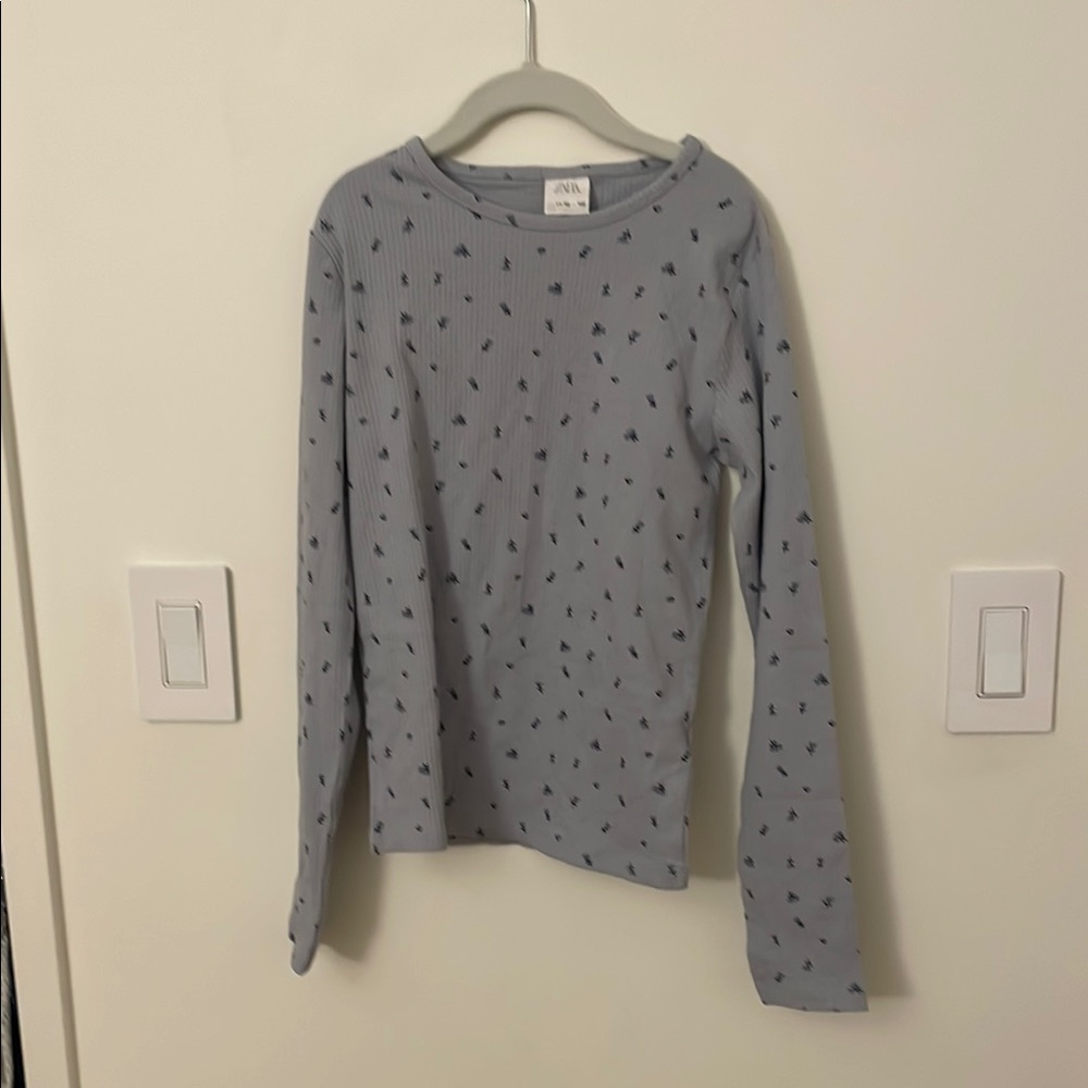 Kids Zara Blue Long Sleeve Shirt